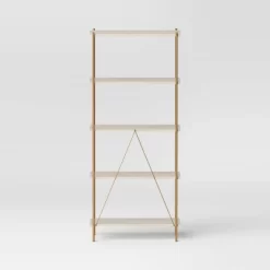 72" Elowen 5 Shelf Bookcase - Threshold™ -Luxe Living Interiors Shop GUEST 8776c5eb 87c8 4f33 957e cd5c958e8dad