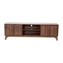 70" Haisley Mid-Century Modern TV Stand For TVs Up To 65" With Adjustable Shelves Dark Walnut - Taylor & Logan 16 70" Haisley Mid-Century Modern TV Stand For TVs Up To 65" With Adjustable Shelves Dark Walnut - Taylor & Logan -Luxe Living Interiors Shop GUEST 8782b5a4 0b1c 48bd b509 304d05fb2905