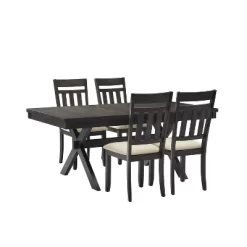 Hayden 5pc Extendable Dining Set With 4 Slat Back Chairs Slate - Crosley 20 Hayden 5pc Extendable Dining Set With 4 Slat Back Chairs Slate - Crosley -Luxe Living Interiors Shop GUEST 87eeca4b 703b 4013 9ad8 0ba8d25701c7