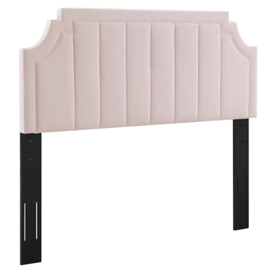 Full/Queen Alyona Channel Tufted Performance Velvet Headboard - Modway 9 Full/Queen Alyona Channel Tufted Performance Velvet Headboard - Modway - Image 7