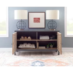 Heady 2 Door Carved Cabinet - Powell Company -Luxe Living Interiors Shop GUEST 8820c5d7 fb98 4b40 9d64 213fdb5e2d85