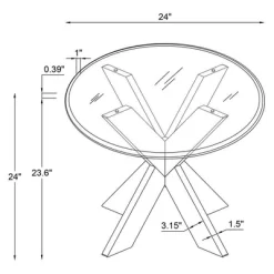 Axbridge Side Table - Linon -Luxe Living Interiors Shop GUEST 8865c200 cce0 4188 80c7 b2dc8e899f9a