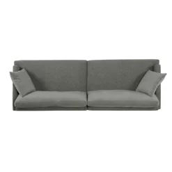 Malverne Contemporary 3 Seater Fabric Sofa With Accent Pillows Gray/Dark Brown - Christopher Knight Home -Luxe Living Interiors Shop GUEST 888679f4 e7ce 470c 80ac 8939e9e48c78