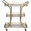 Uttermost Stassi 33" Wide Antiqued Gold Serving Bar Cart 2 Uttermost Stassi 33" Wide Antiqued Gold Serving Bar Cart -Luxe Living Interiors Shop GUEST 888c0059 d800 440e 8e0e e068513cb5e2