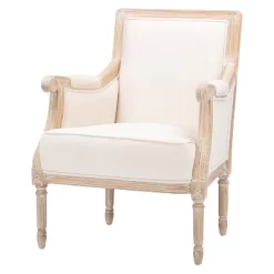 Chavanon Wood & Linen Traditional French Accent Chair Light Beige - Baxton Studio 7 Chavanon Wood & Linen Traditional French Accent Chair Light Beige - Baxton Studio -Luxe Living Interiors Shop GUEST 8970dd63 e39e 4a23 8f69 cb0755d37564