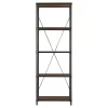 74.25" Webster 4 Shelf Mixed Media Bookshelf Black - Inspire Q -Luxe Living Interiors Shop GUEST 8b83caea 4e97 46fc 81c7 1d916351418e