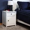 Sunnydaze Decor Sunnydaze Beadboard Nightstand Side Table With Drawer And Cabinet - 23.75" H - White 1 Sunnydaze Decor Sunnydaze Beadboard Nightstand Side Table With Drawer And Cabinet - 23.75" H - White -Luxe Living Interiors Shop GUEST 8bcfca83 8c3a 429c ad26 eed4db380940