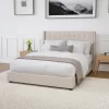 Merrick Lane Upholstered Platform Bed With Button Tufted Headboard -Luxe Living Interiors Shop GUEST 8c1788cf 7981 49e4 8218 642f731787ef