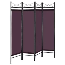 Costway 4 Panel Room Divider Privacy Screen Home Office Fabric Metal Frame -Luxe Living Interiors Shop GUEST 8da282ca b61d 41d6 9a50 7e9fd2c6ee38