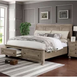 2pc Queen Earl Bedroom Set With Nightstand Gray - HOMES: Inside + Out -Luxe Living Interiors Shop GUEST 8e383537 527e 41f2 b164 3961cfbaf09a