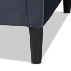 Cora Velvet Fabric Upholstered And Wood Daybed - Baxton Studio -Luxe Living Interiors Shop GUEST 8f715c4c 3644 40fe a309 82615c0350a1