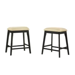 Set Of 2 25" Mirabelle Upholstered Counter Height Barstools - Carolina Chair & Table -Luxe Living Interiors Shop GUEST 8fc51eaf 0419 4b4c b6af 9c95633dd1ee