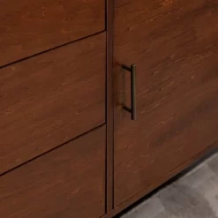 Mid-Century Modern With Closed Storage TV Stand For TVs Up To 58" Walnut - Saracina Home -Luxe Living Interiors Shop GUEST 8ff0d089 27f5 4849 b4d0 44650fcd199a