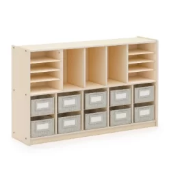 Guidecraft EdQ Shelves And 10 Bin Storage Unit - 30" -Luxe Living Interiors Shop GUEST 909fc266 dcec 4b16 9b6c 93fe920944b1