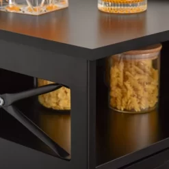 HOMCOM Sideboard Buffet Table Storage Cabinet With Large Tabletop, 2 Cabinets, 2 Drawers And Crossbar Side Design -Luxe Living Interiors Shop GUEST 90a803c6 5b73 4e36 bc38 7d0d2394a92b