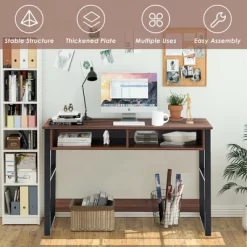 Costway Home Office Computer Desk 2 Drawers Makeup Vanity Console Table Vintage -Luxe Living Interiors Shop GUEST 912ac42a bf28 4f19 b91b bfaa12ca5b45