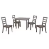 5pc Boulder Dining Set Barnwood Wire Brush - Boraam -Luxe Living Interiors Shop GUEST 914d9c5c fde1 4cf0 971a 70c7897c8a65