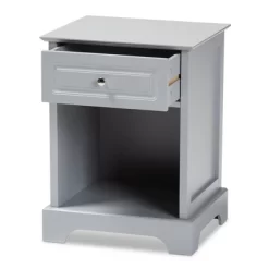 1 Drawer Chase Wood Nightstand - Baxton Studio