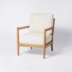Park Valley Ladder Back Wood Arm Accent Chair - Threshold™ Designed With Studio McGee -Luxe Living Interiors Shop GUEST 92be03c0 1a4a 45cc 8fbc 9166e77bc4ae