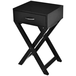 Tangkula Modern Versatile Nightstand X-shape Wooden End Table With Drawer Accent Side Table For Bedroom Black/White 22 Tangkula Modern Versatile Nightstand X-shape Wooden End Table With Drawer Accent Side Table For Bedroom Black/White -Luxe Living Interiors Shop GUEST 93955319 0af5 469e 94d7 f03201529b15