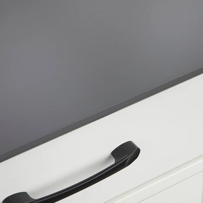 Dalton 2 Door Buffet Cabinet White/Charcoal Gray - Buylateral 8 Dalton 2 Door Buffet Cabinet White/Charcoal Gray - Buylateral - Image 6