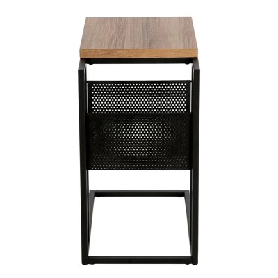 Blackened Bronze And Rustic Oak Side Table - Henn&Hart 10 Blackened Bronze And Rustic Oak Side Table - Henn&Hart - Image 8