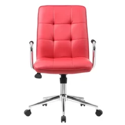 Modern Office Chair With Chrome Arms Red - Boss Office Products -Luxe Living Interiors Shop GUEST 956db8ba a103 43f1 9cb9 cbf0840b9f60