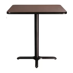 36" Square Composite Core Counter Height Dining Table Laminated Mahogany With Black Steel Base - Hampden Furnishings -Luxe Living Interiors Shop GUEST 9594e4ee 1f0f 46ad 867e c057412180e0
