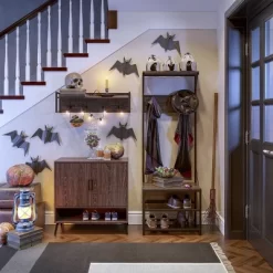 Afton 4 Hook Metal Frame Wall Shelf Woodgrain - RiverRidge Home -Luxe Living Interiors Shop GUEST 95a0aa36 80a5 4b9d 9db5 f9edb38ddd6b