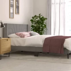 Queen Lindon Chevron Upholstered Bed In A Box - RST Brands -Luxe Living Interiors Shop GUEST 95c953e8 3bc6 49dc a068 69a4d01b6ae3