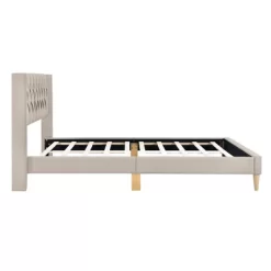 Queen Size Upholstered Wood Platform Bed-ModernLuxe -Luxe Living Interiors Shop GUEST 9605e37e 1fe1 4662 999a 1e4b066178a6