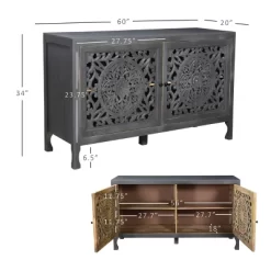 Heady 2 Door Carved Cabinet - Powell Company -Luxe Living Interiors Shop GUEST 986f4d6f bb38 4dc7 a911 21aacc51e248