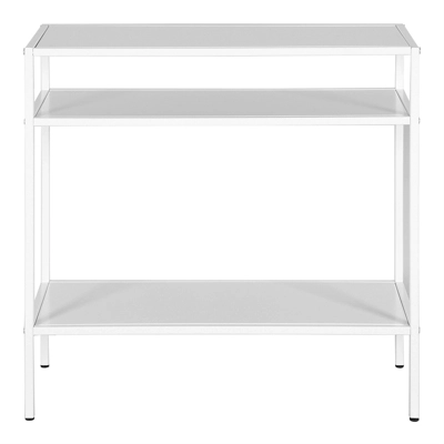 Matte White Side Table - Henn&Hart 5 Matte White Side Table - Henn&Hart - Image 3