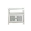 32" Noralie Cabinet Clear Glass/Mirrored/Faux Diamonds - Acme Furniture -Luxe Living Interiors Shop GUEST 9a5ad6cc 644e 4756 bf57 b026439e42bb