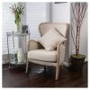 Crenshaw Fabric Wing Chair Beige - Christopher Knight Home -Luxe Living Interiors Shop GUEST 9ae2202d 0f5e 4882 9059 e5f1074d9919