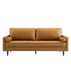 81" Valour Leather Sofa Tan - Modway -Luxe Living Interiors Shop GUEST 9b523ac6 4b11 4ff4 b193 2c394c7ee280