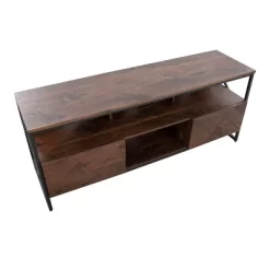 Folia TV Stand For TVs Up To 60" Walnut/Black - Lumisource -Luxe Living Interiors Shop GUEST 9ba52a3b dd34 4b74 8d57 df18ca802664