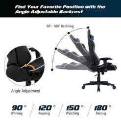 Costway X-Shaped Gaming Desk & Racing Style Massage Chair Set Home Office Black+White/Blue/Grey/Red -Luxe Living Interiors Shop GUEST 9db5e53d f389 423f b130 b15f947d01be