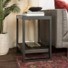 24" Loop Leg Urban Industrial Side Table Charcoal - Saracina Home -Luxe Living Interiors Shop GUEST 9dc0707c 2f7e 4af0 b998 93db43ce3802