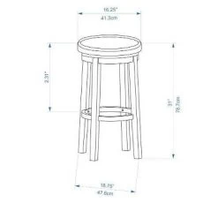 Maya Swivel Backless Barstool - Linon -Luxe Living Interiors Shop GUEST 9e3fcf53 9f79 4ed5 ab34 5df264a4bc81