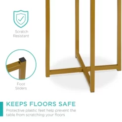 Best Choice Products 16in Faux Marble Modern Round Living Room Accent Side Table W/ Metal Frame -Luxe Living Interiors Shop GUEST 9e98218b dd44 4015 a39a b394c6cd62ca