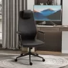 Vinsetto High-Back Executive Office Chair, Ergonomic Leather Computer Desk Chair With Adjustable Height, Headrest And 360 Swivel Wheels, Deep Gray -Luxe Living Interiors Shop GUEST 9f2baaf5 0f69 4adc 8787 203eb8be564c
