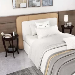 Costway 2-Tier End Table 18'' Round Compact Sofa Side Nightstand With Storage Shelf Espresso/White -Luxe Living Interiors Shop GUEST 9fb890ab 21c2 4228 bea0 f6bd5c7facb9