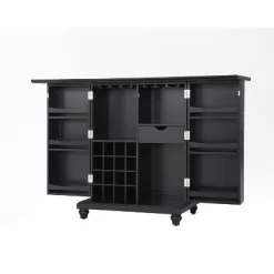Cambridge Expandable Bar Cabinet Black - Crosley -Luxe Living Interiors Shop GUEST a0e23556 ac44 4e4d b3b7 a70165e3a50e