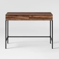 Loring Wood Writing Desk With Drawers And Charging Station - Threshold™ -Luxe Living Interiors Shop GUEST a180d95f 494d 40fe 99aa 477952f0ae1b
