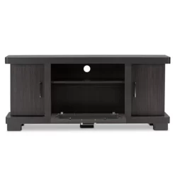 Viveka 2 Door TV Stand For TVs Up To 46" Dark Brown - Baxton Studio