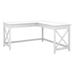 60W Key West L Shaped Desk - Bush Furniture -Luxe Living Interiors Shop GUEST a20d13d0 a598 4881 91d1 0d5b61b922ab