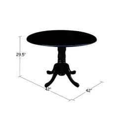 Set Of 3 42" Dual Table With 2 Mission Chairs Dining Sets Black - International Concepts -Luxe Living Interiors Shop GUEST a2f62636 59f8 4bce b1b0 280d49a5b9ee