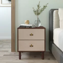 Audrey 2 Drawer Nightstand - Sango