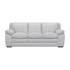 Zanna Genuine Leather Sofa Dove Gray - Armen Living